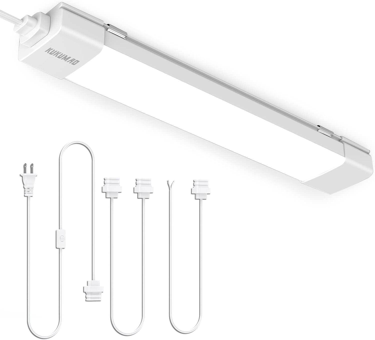 KUKUMAO LED Closet Lights with Plug,17In 1700LM Plug in Ceiling Lights, IP66 Plu