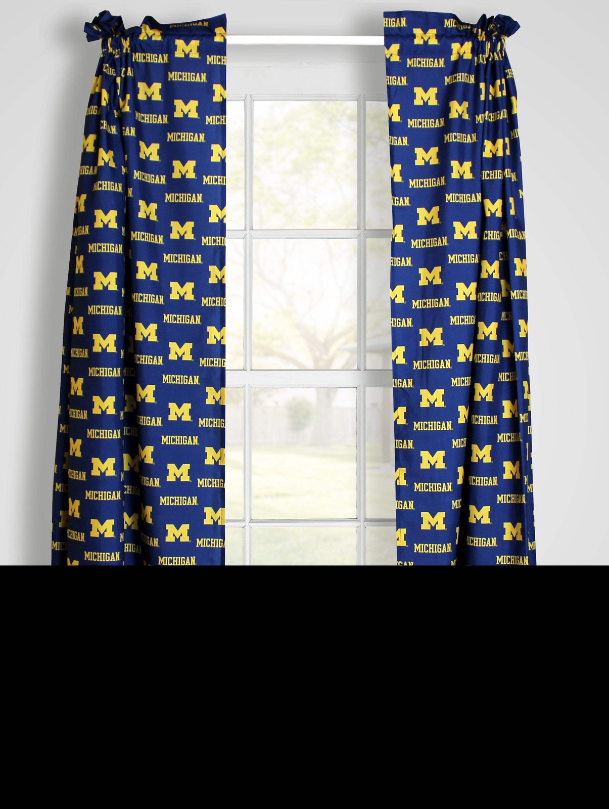 Michigan Wolverines Curtain Panels 63" or 84"