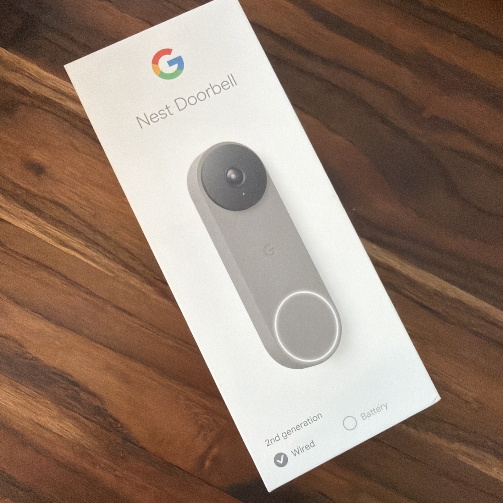 Google Nest Doorbell, Wired - Ash