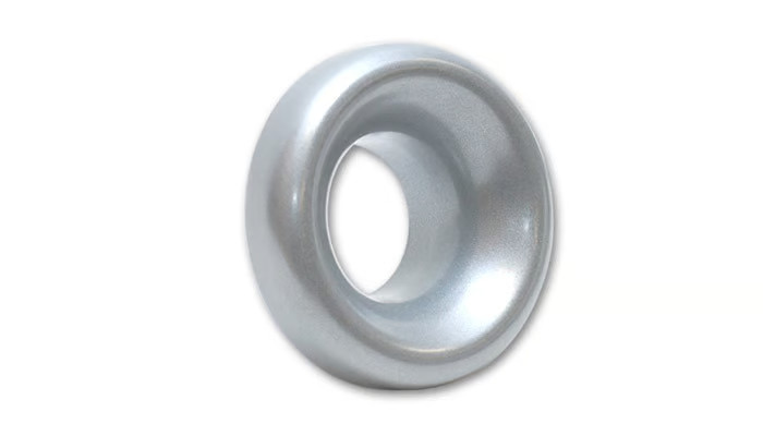 Vibrant 10954 Velocity Stack - 5 in OD Inlet - 8-3/4 in OD Bellmouth - Aluminum