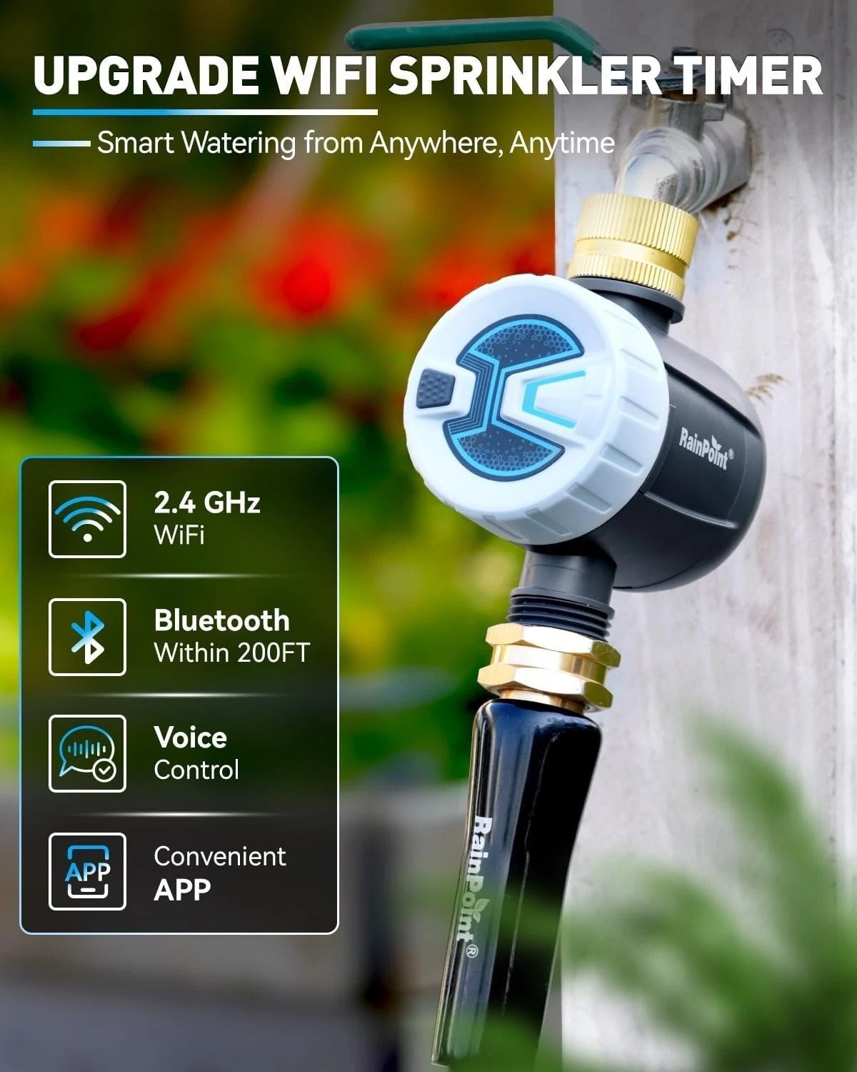 Smart WiFi Water Timer for Garden Hose