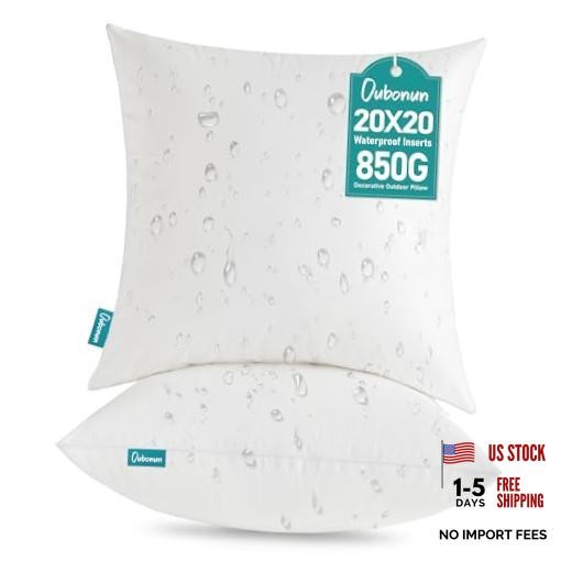 20x20 Outdoor Pillow Inserts (Pack of 2) - Square 20 x 20 (Pack of 2)