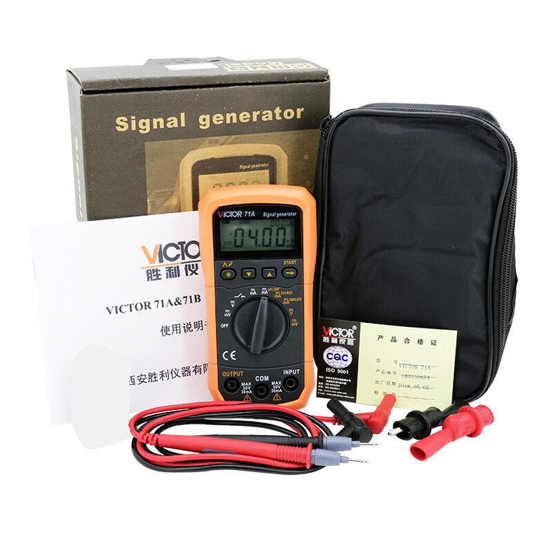DC Voltage Current Signal Generator Source Simulator Meter 24V Loop Step Output