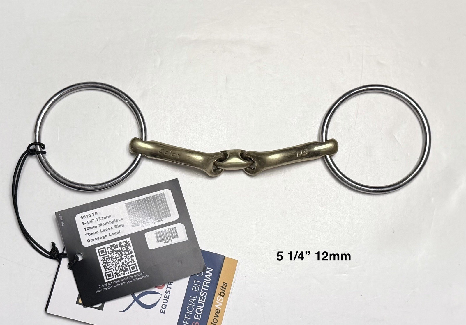 Neue Schule Verbindend Loose Ring Snaffle Bit - 5 1/4” 12mm