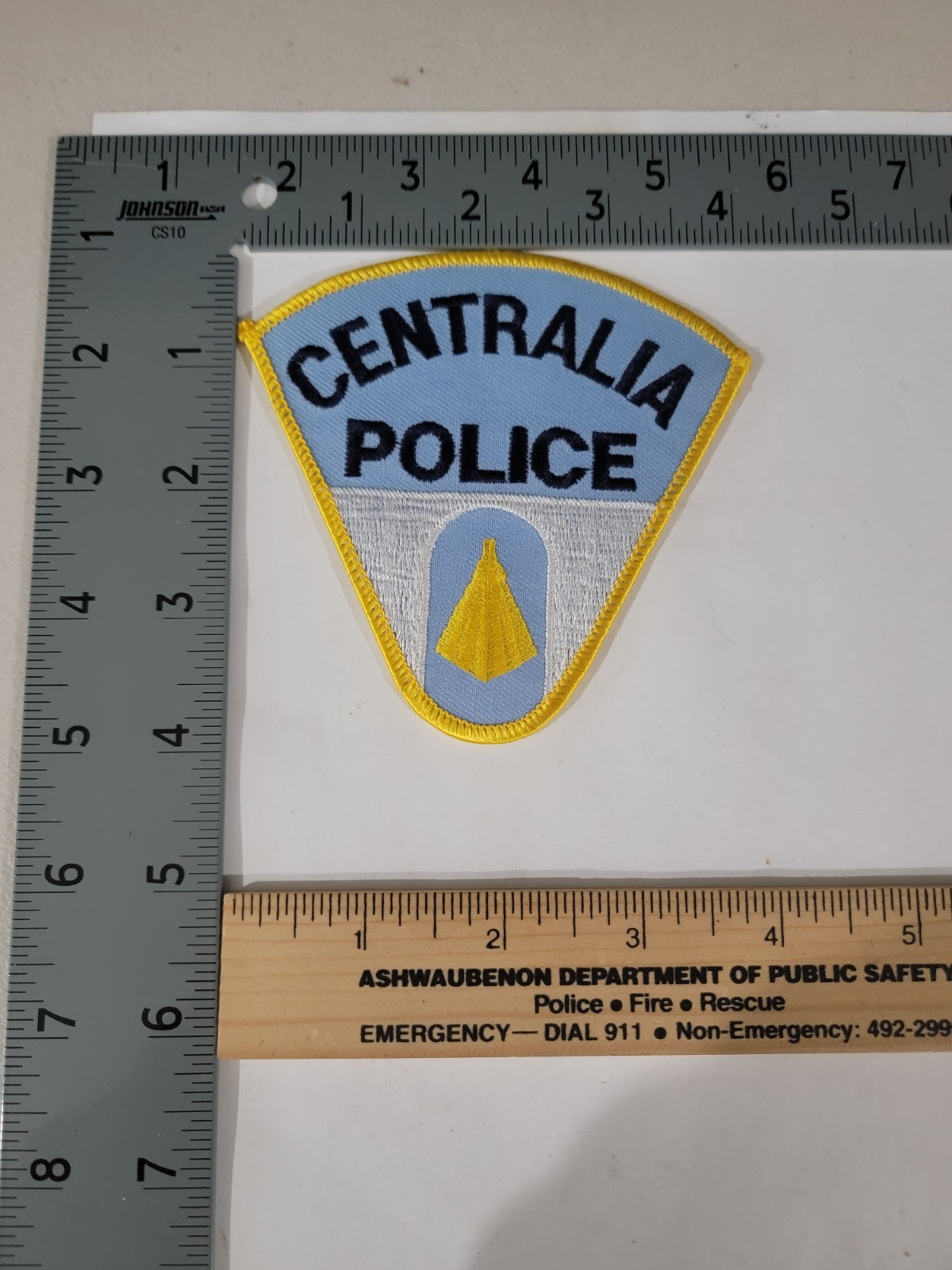 MK2 B4 Police patch Illinois Centralia