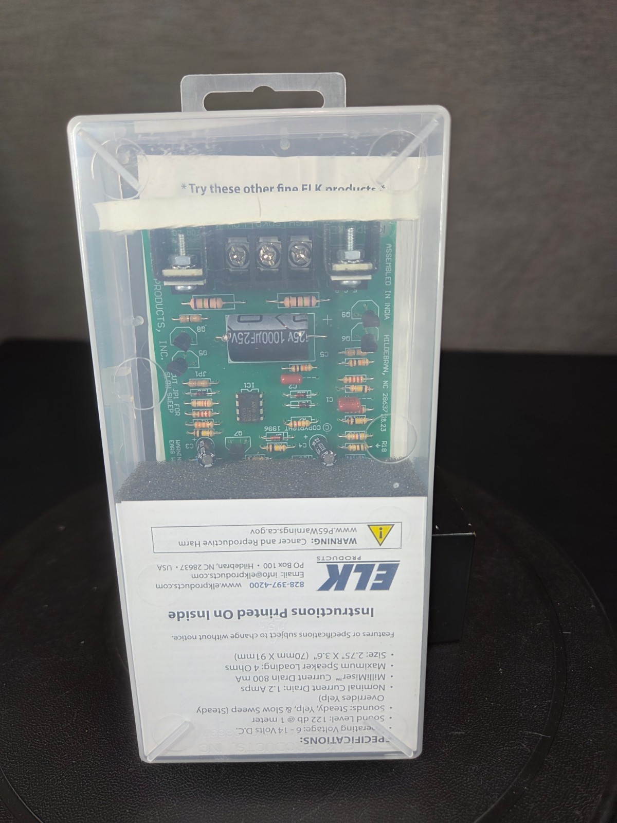 NEW Elk-100 High Performance Siren Driver Module 2-Volume Levels Simultaneously