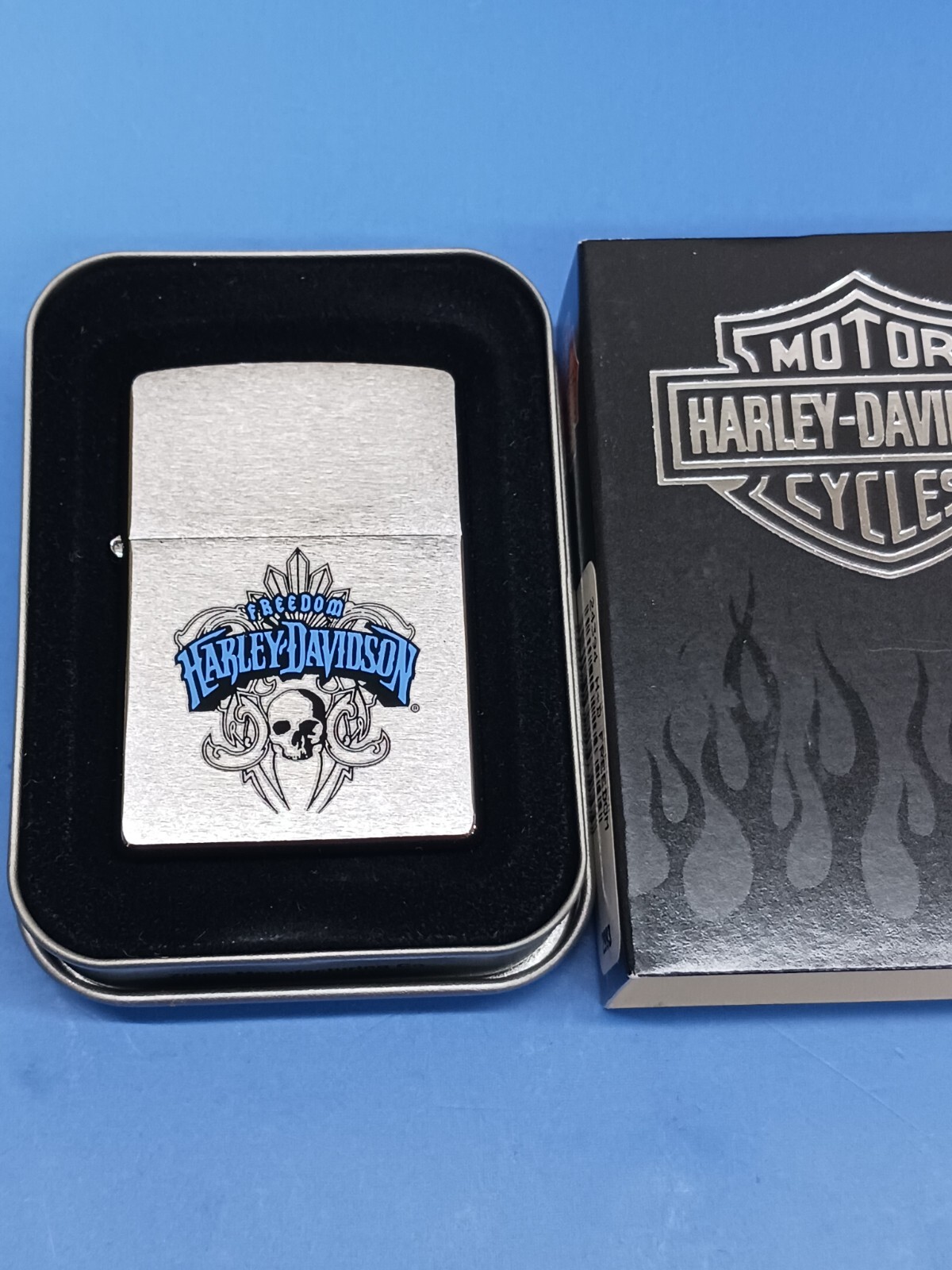 Zippo Harley Davidson Freedom Brushed Chrome 24394