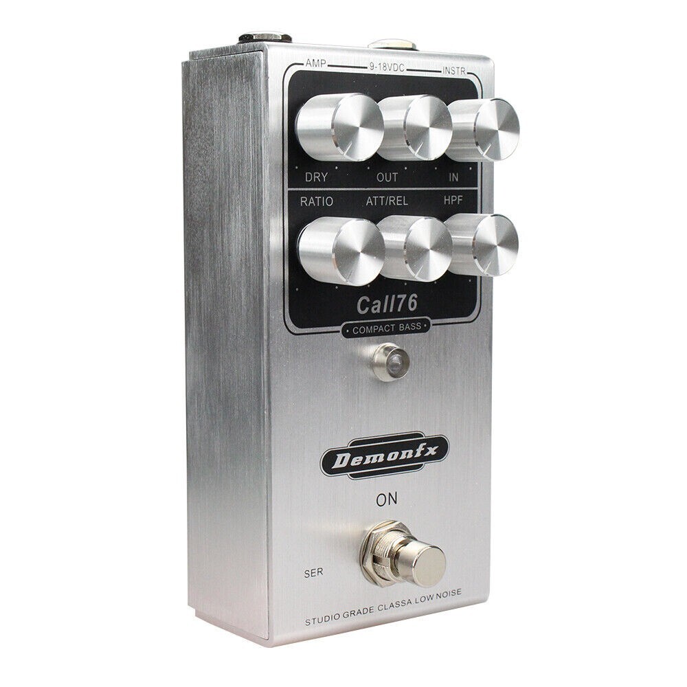 Demonfx CALL76 Compact Bass Guitar Compressor Effect Pedal .ca