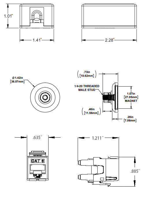 10PK MAG-RACKS 1KEYMAG-W MAGNETIC SURFACE MOUNT BOX