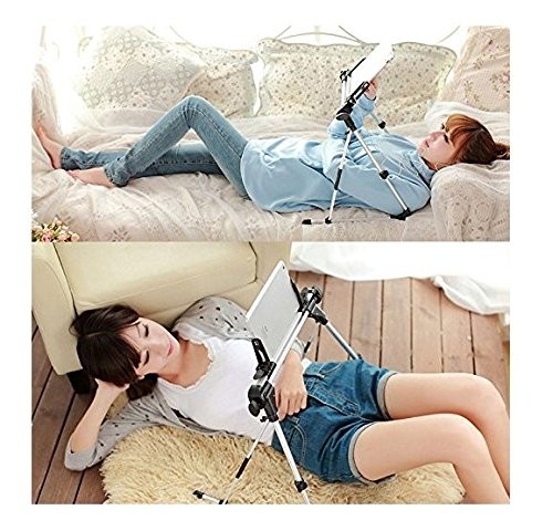 Stand, Adjustable Portable Foldable Holder for Floor Desk Sofa Bed, iPad 2 3 ...