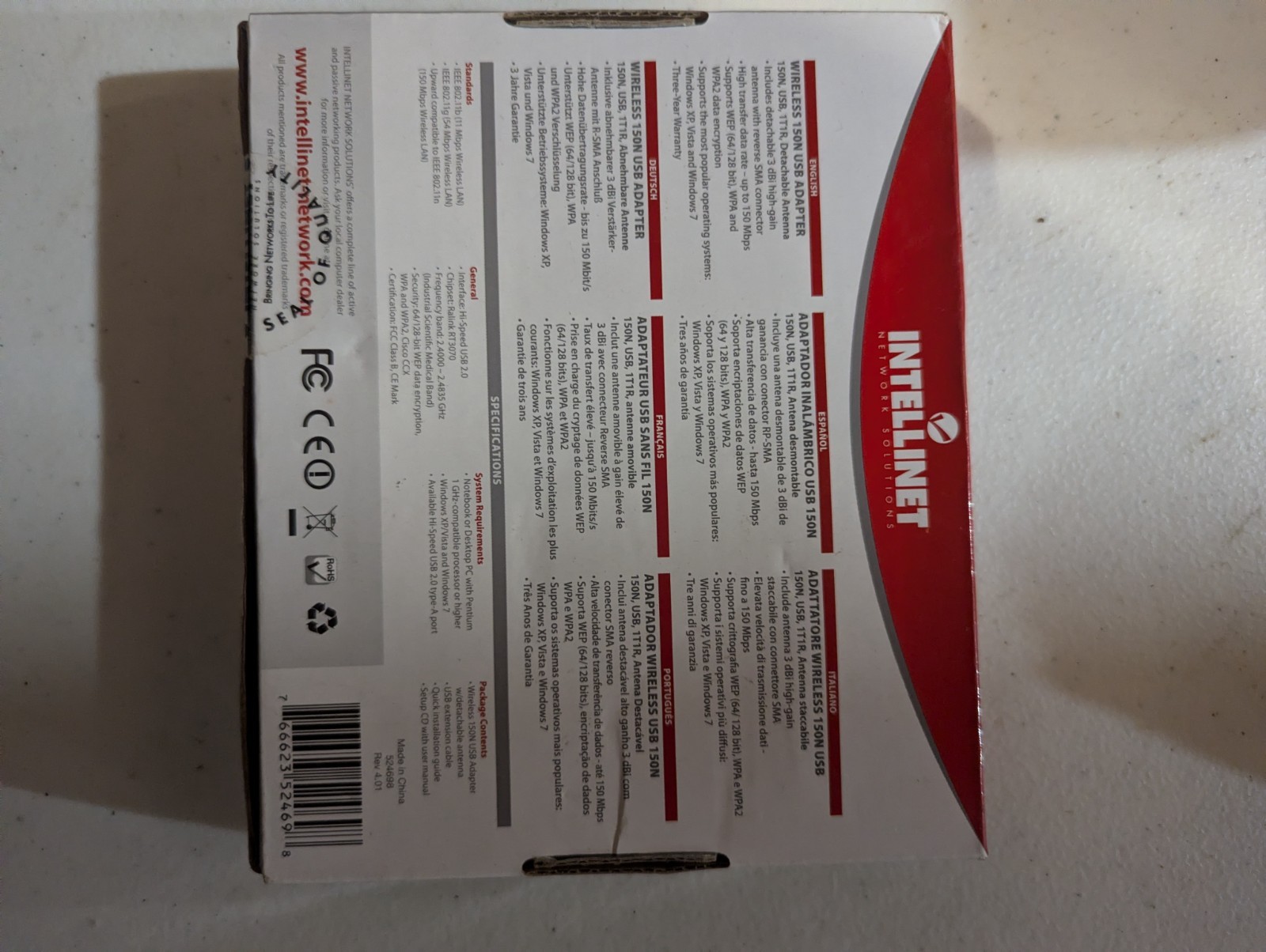 Intellinet Wireless 150N USB Adapter (524698)