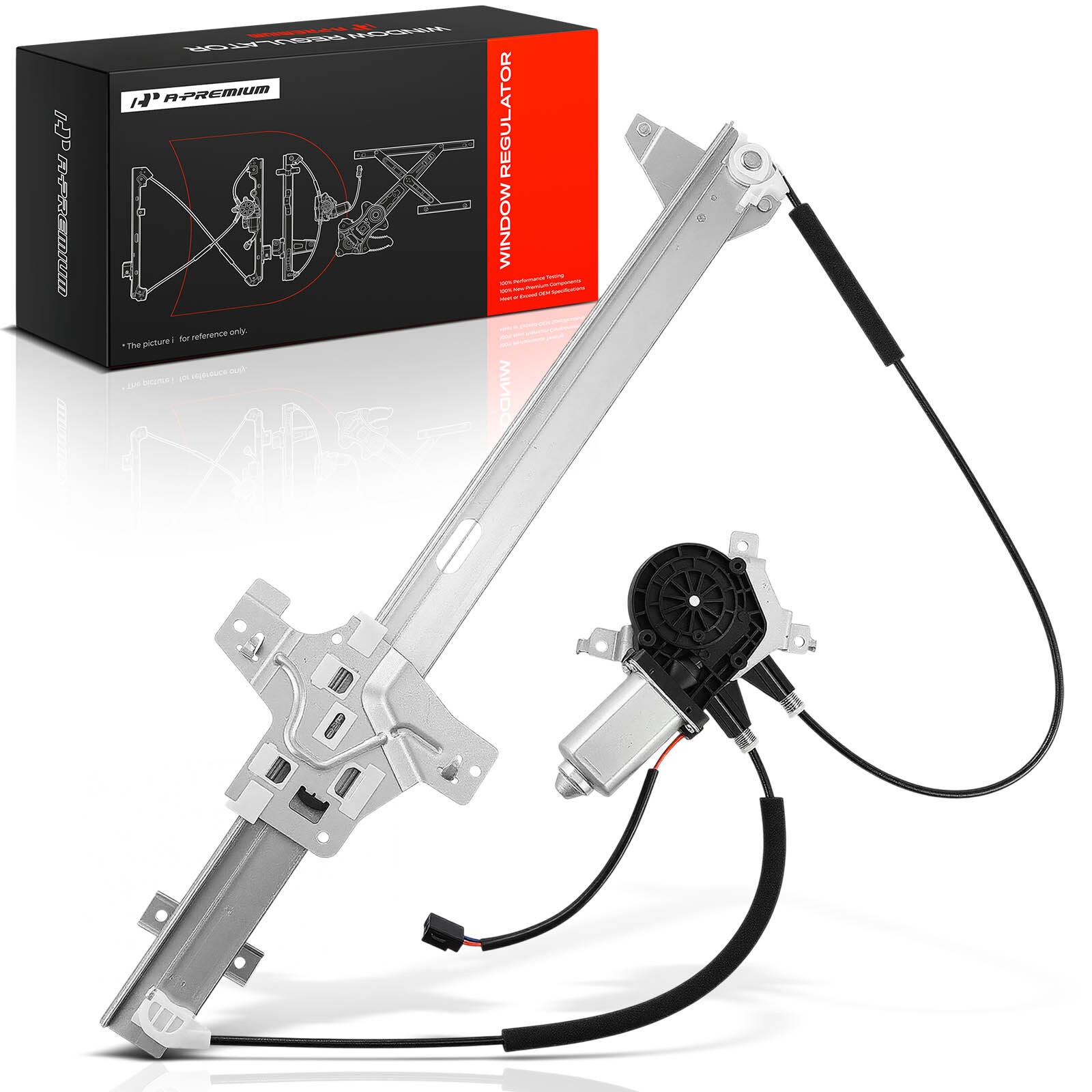 A-Premium Front Driver Side Power Window Regulator w/ Motor for Ford E-150 E-250
