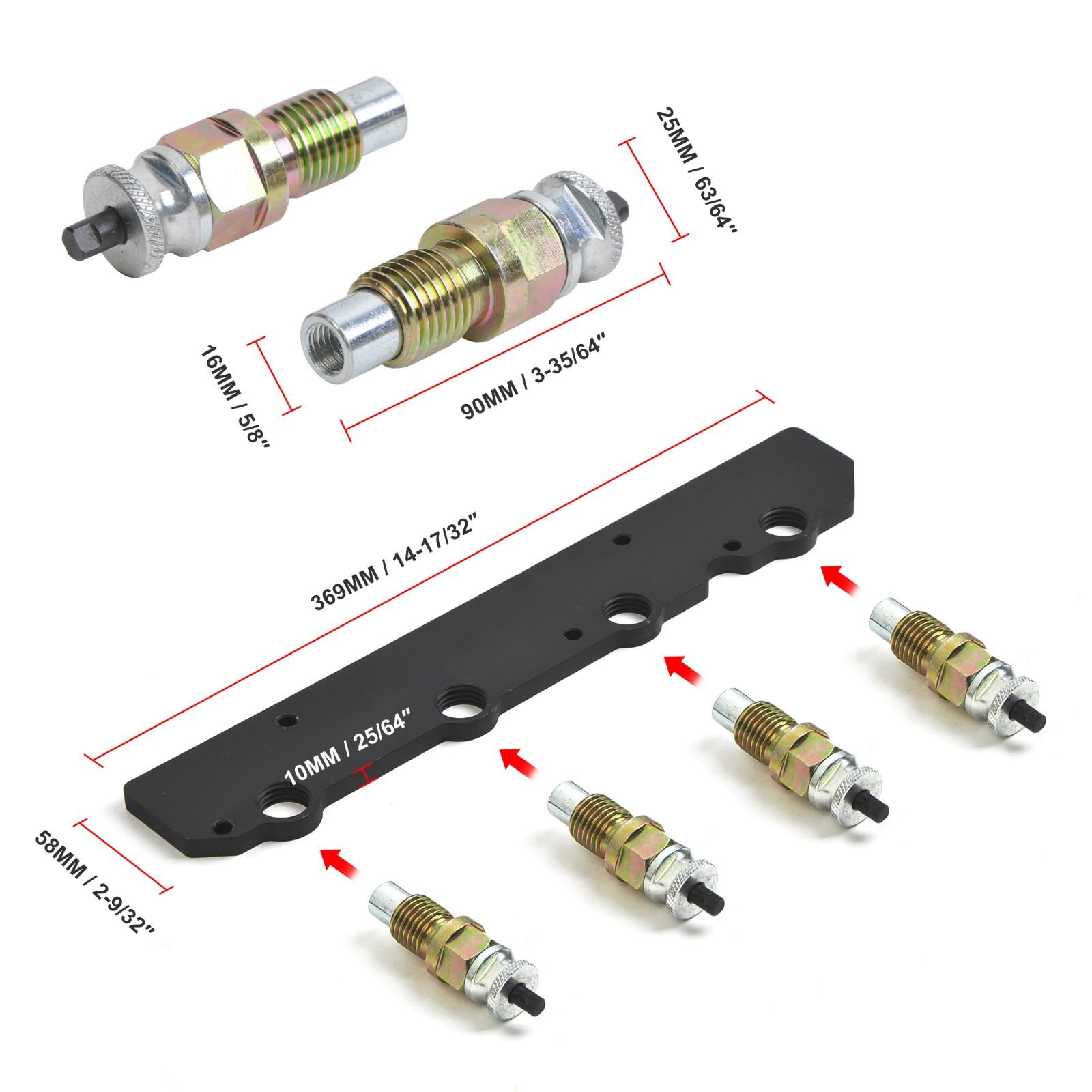 Fuel Injector Removal Install Tool Kit Compatible with BMW B36 B38 B48 Engine