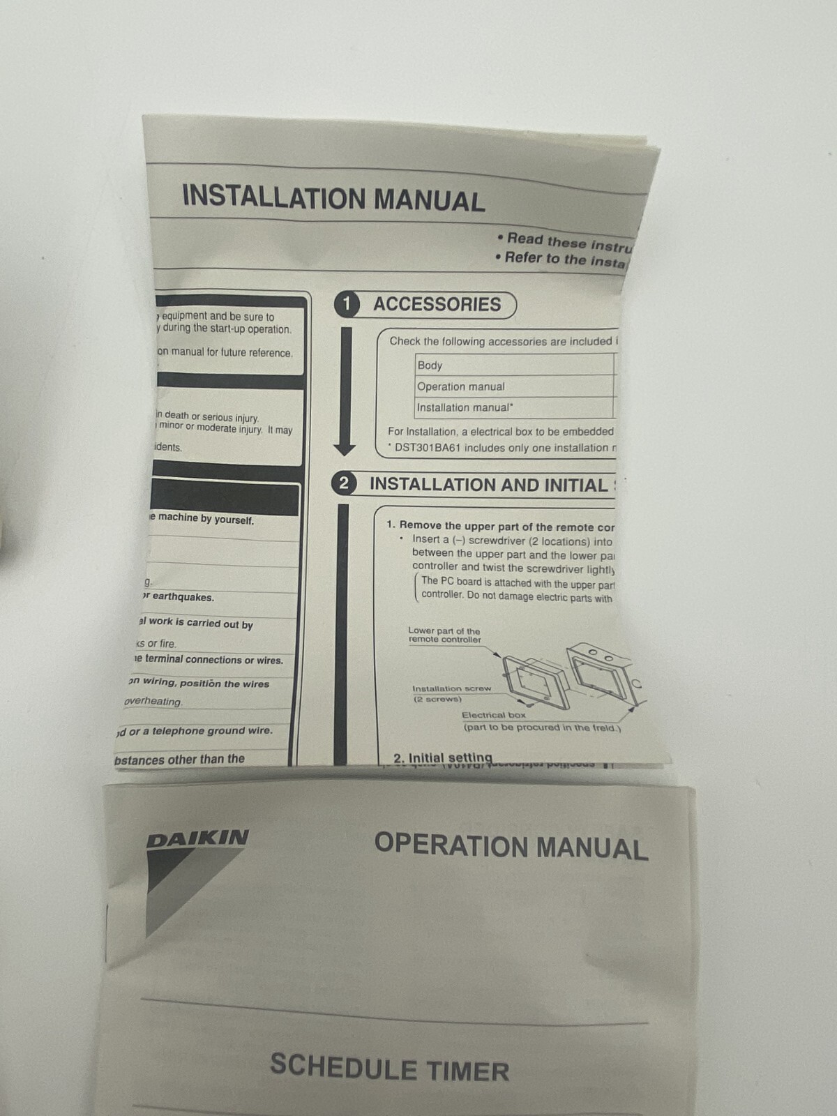 Daikin, DST301BA61, Wall Mounted, Schedule Timer, Time-Clock, Controller