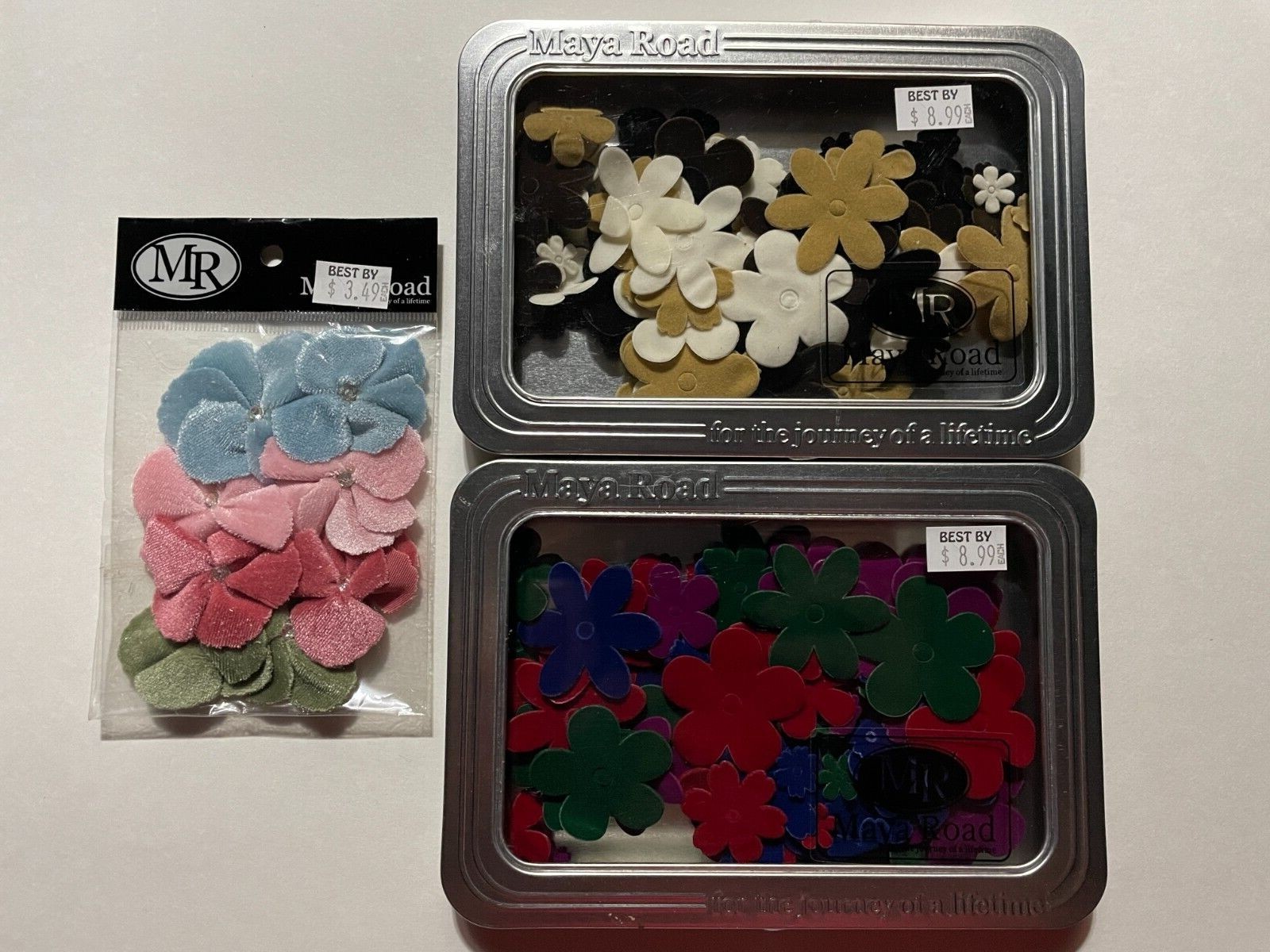 MAYA ROAD VELVET BLOSSOMS - ASSORTED COLORS