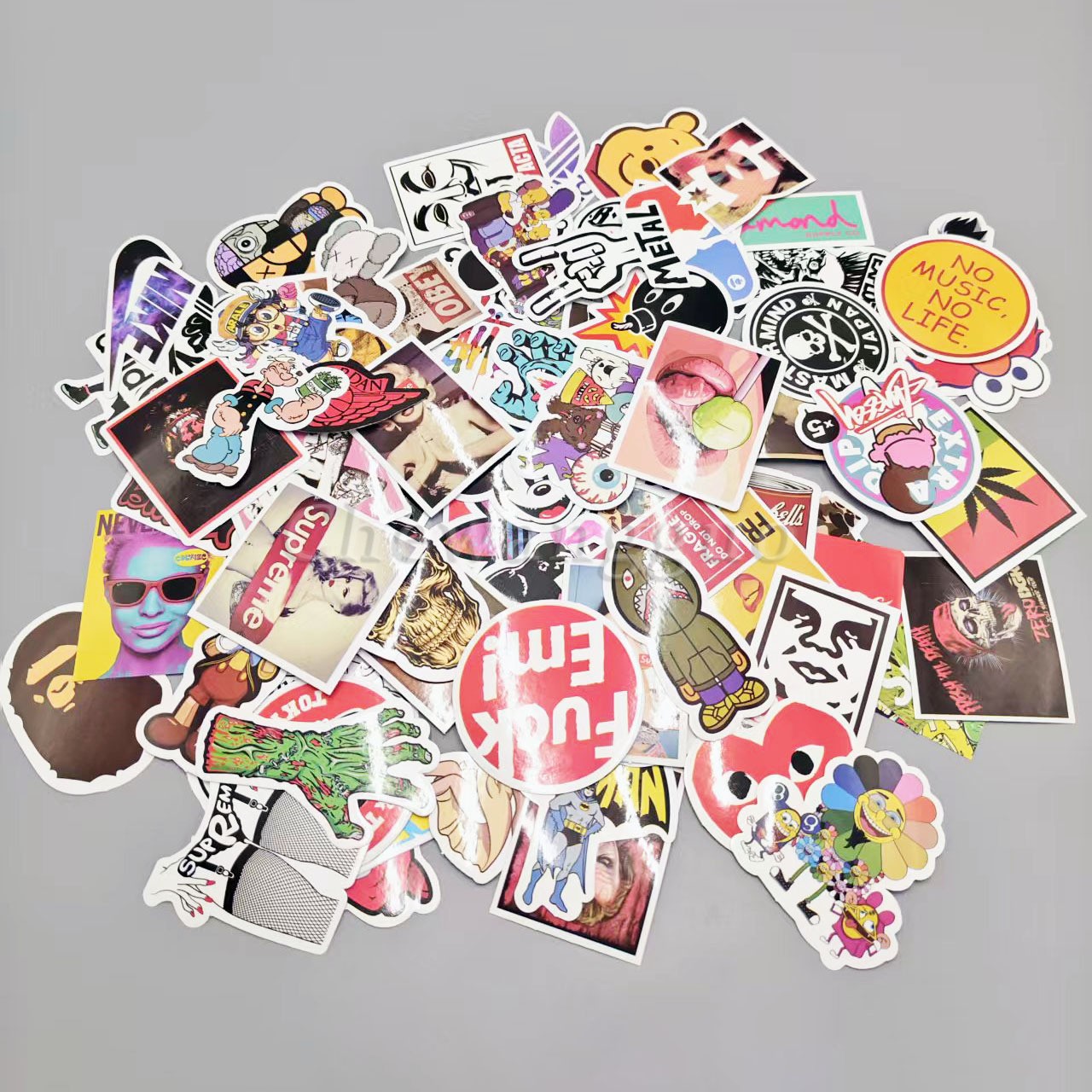 100X Skateboard Stickers Bomb Vinyl Laptop Luggage Decals Dope Sticker CA