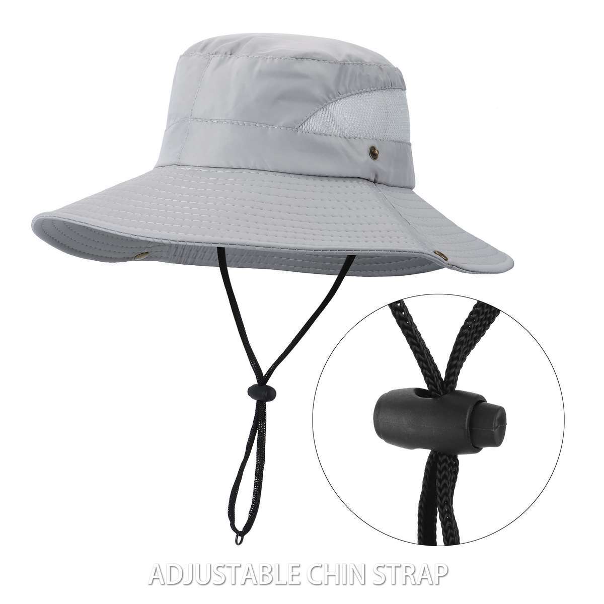 Wide Brim Sun Hat UV Protection Bucket Cap For Hiking Camping Fishing Safari Men