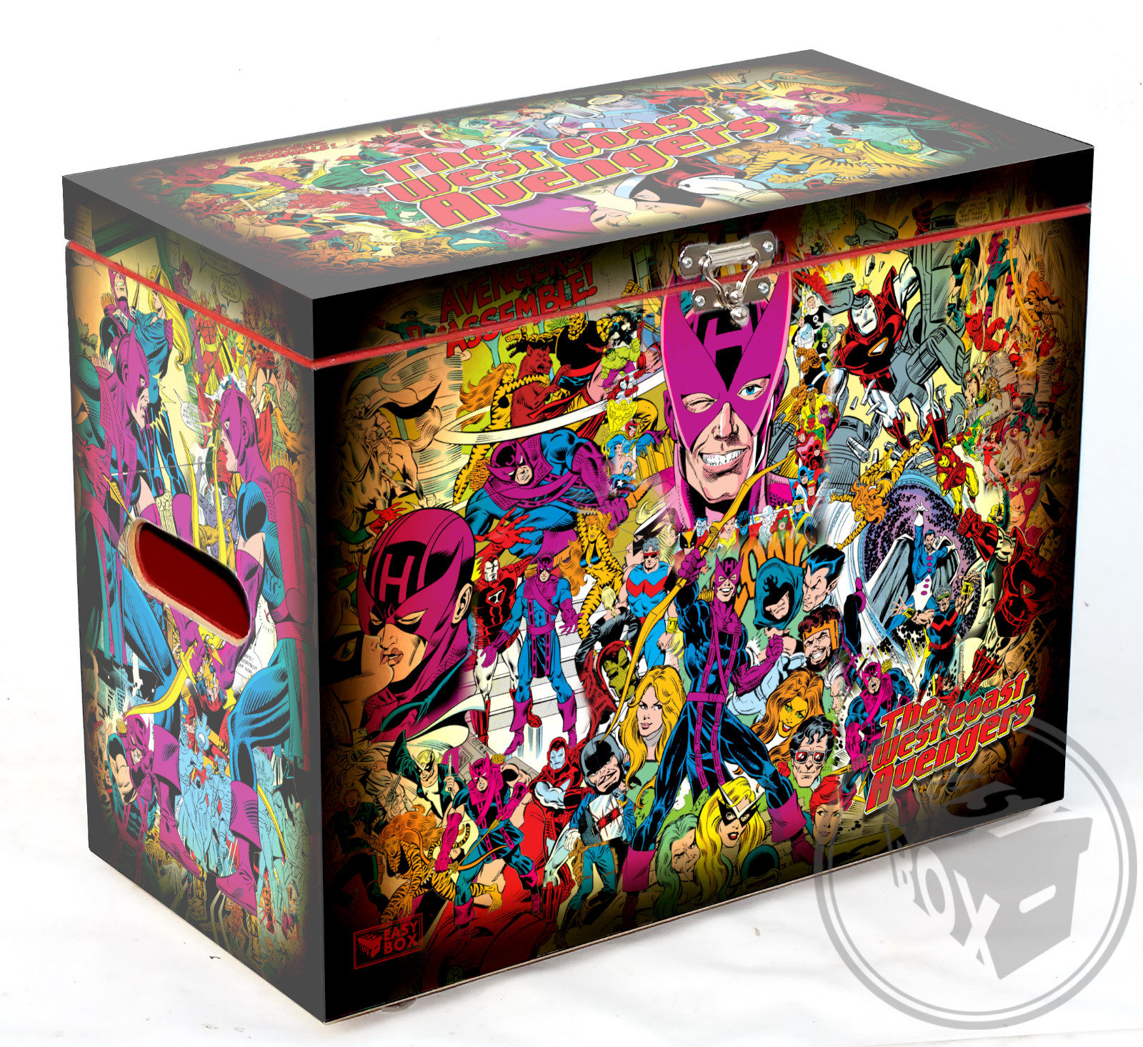 The West Coast Avengers - Large Comic Book Hard Storage Box Chest MDF