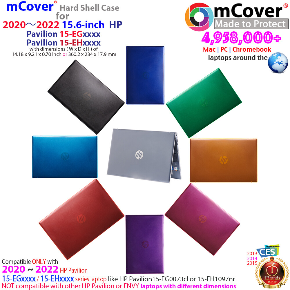 NEW mCover® Hard Shell Case for 15.6" HP Pavilion 15-EGxx 15-EHxx series laptop