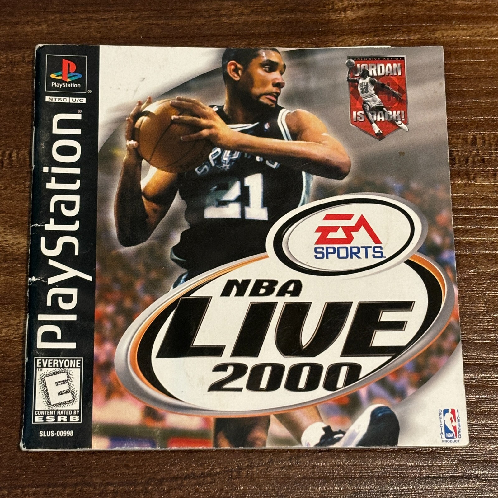 NBA Live 2000 Basketball PS1 Playstation 1 One Instruction Manual Only