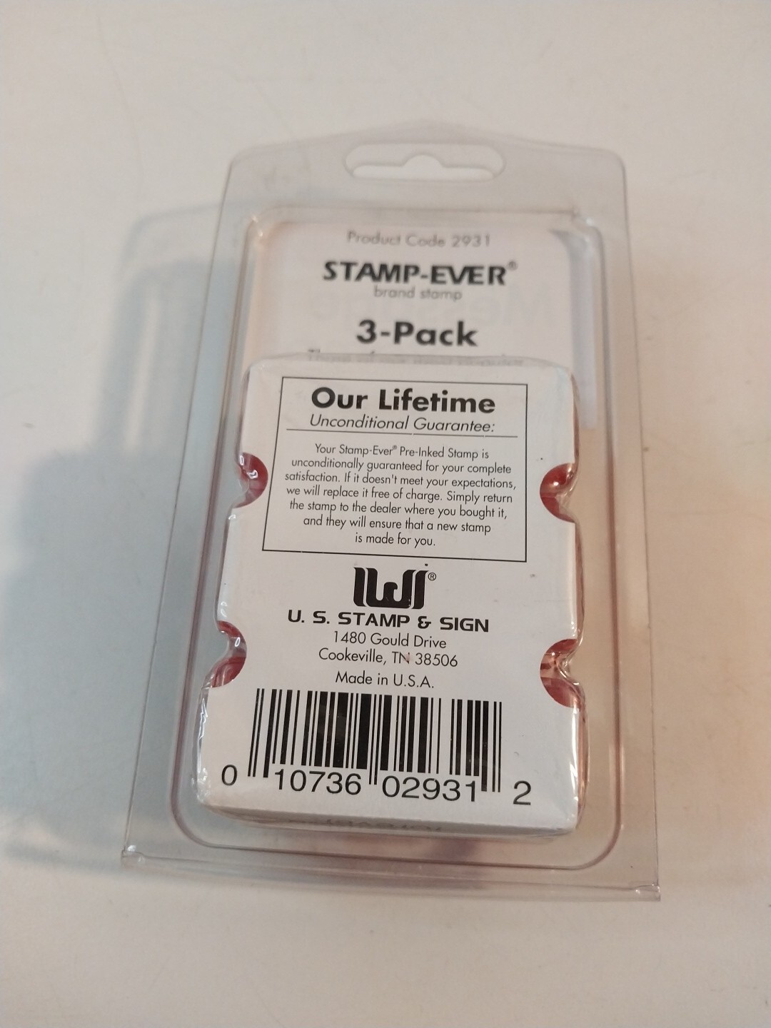 Stamp-Ever 3 Pack Message Stamp Kit Made in USA NEW