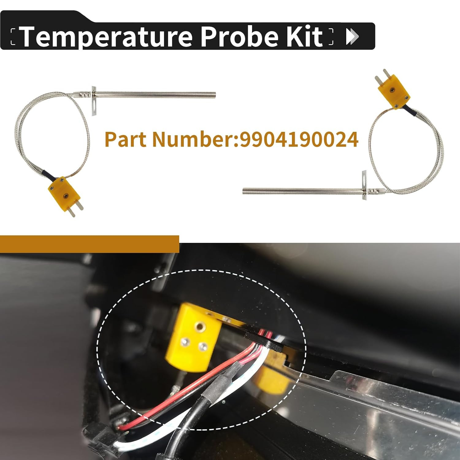 Grill Thermometer Probe for Masterbuilt Gravity Series 9904190024 Replacement