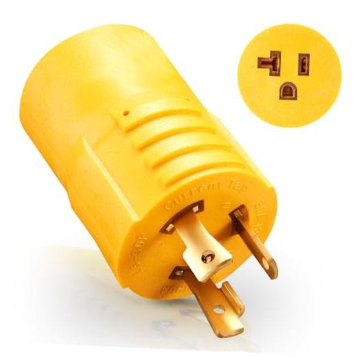 30 Amp to 110 Adapter, L5-30P Twist Lock to 5-15R/5-20R Outlets | 30 Amp 125V