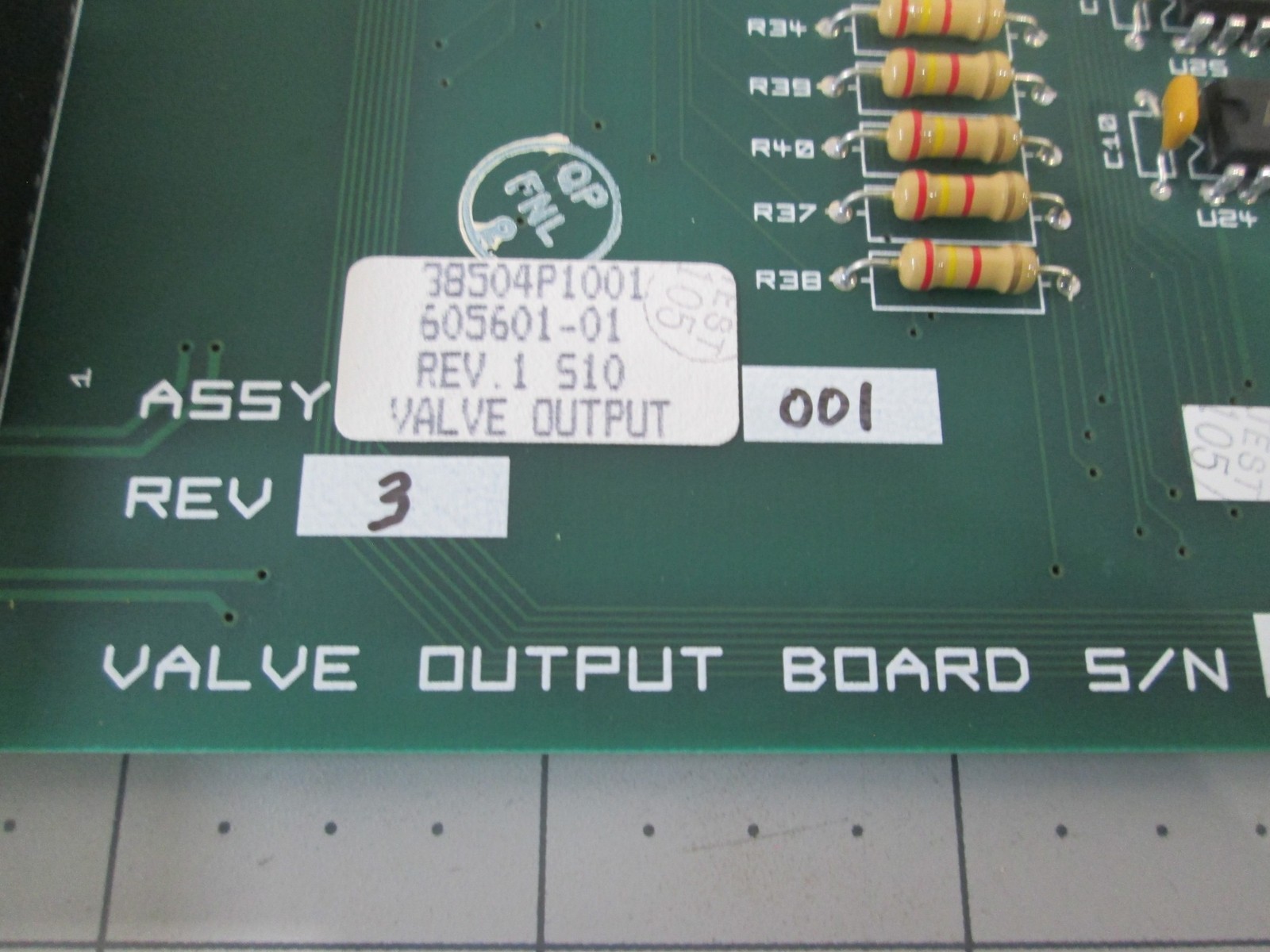 SVG Thermco, 605601-01, Valve Output PCB Assy, New