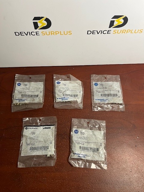 (5) Allen Bradley 700-C2 Base Contact Cartridge Lot Of 5 New