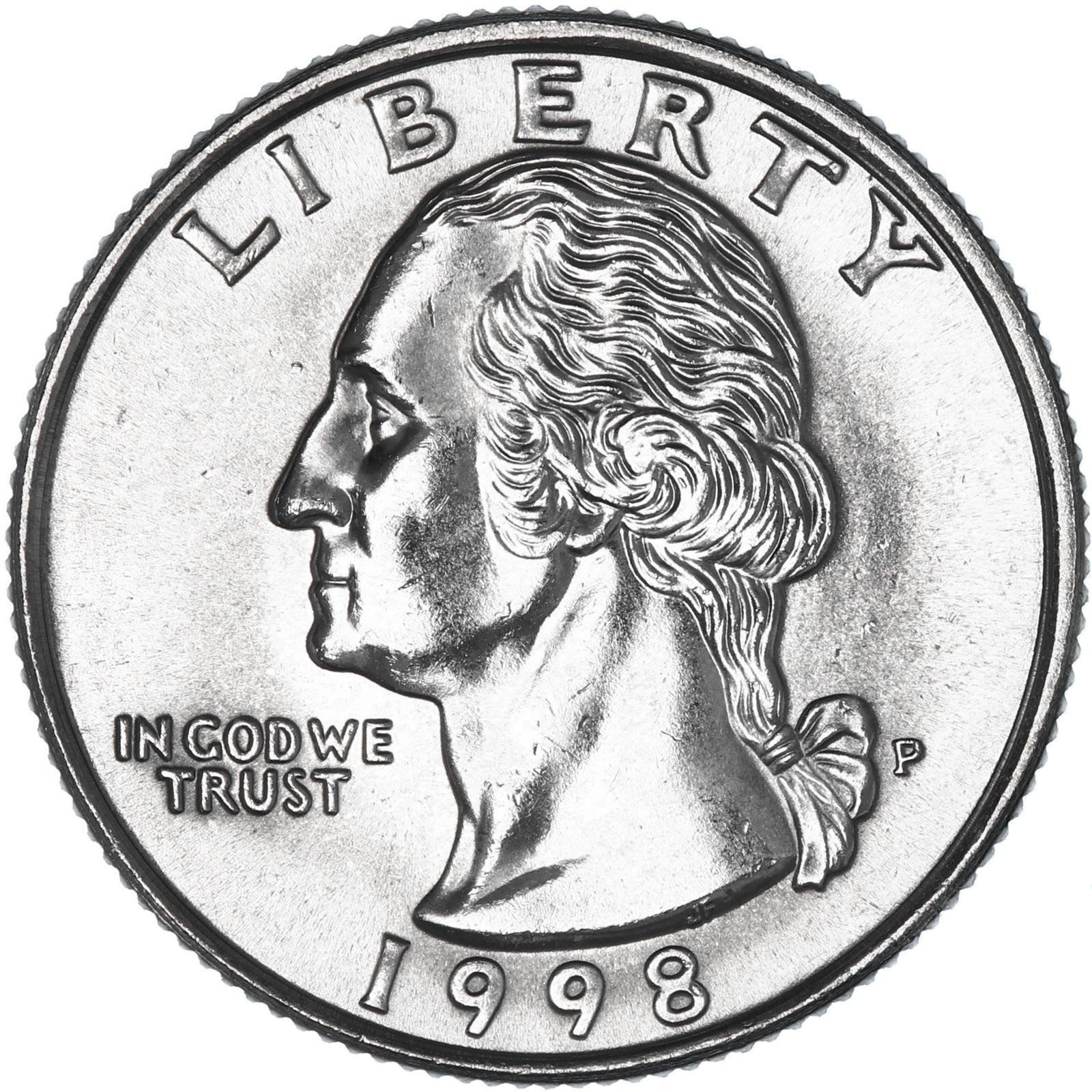 1998 P Washington Quarter BU US Coin