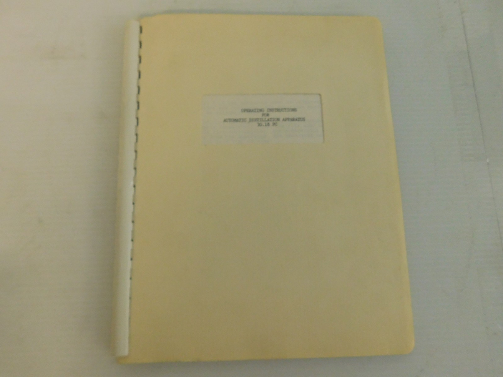 AUTOMATIC DISTILLATION APPARATUS 30.18PC OPERATING INSTRUCTIONS (LSM150)
