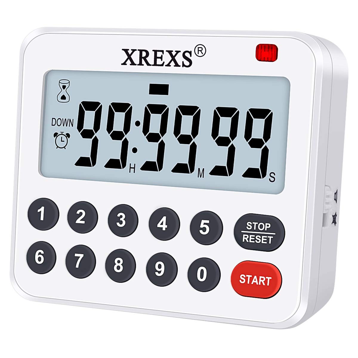 Digital Kitchen Timer Magnetic Countdown Up Cooking Loud Alarm and Mute Optio...