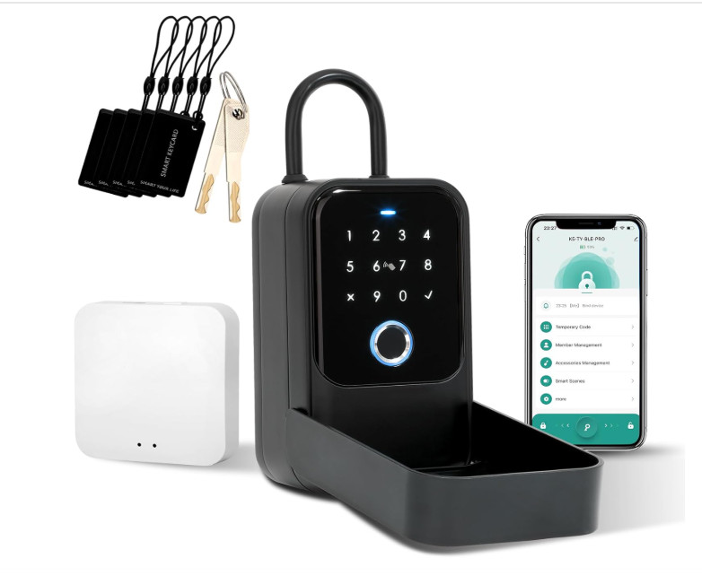 Bluetooth Smart Key Lock Box – Digital Lockbox with Code & App Control