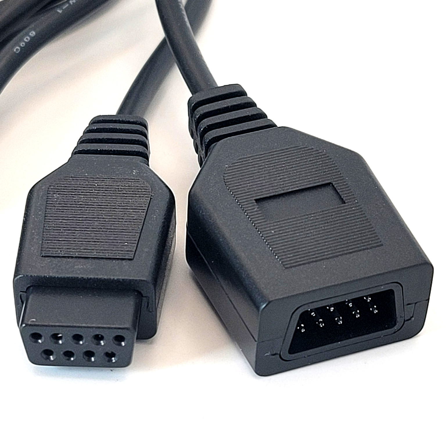 Atari 2600 / Sega Genesis Controller Extension Cable Cord (6 Feet) - Black