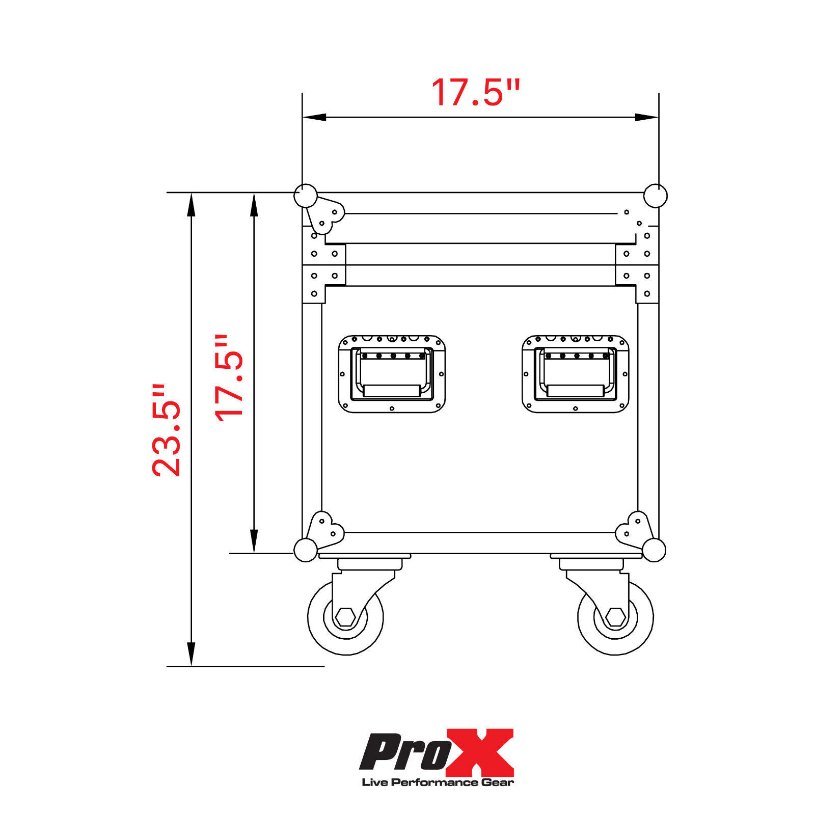 Prox Utility Multipurpose Trunk ATA Road Case with Wheels