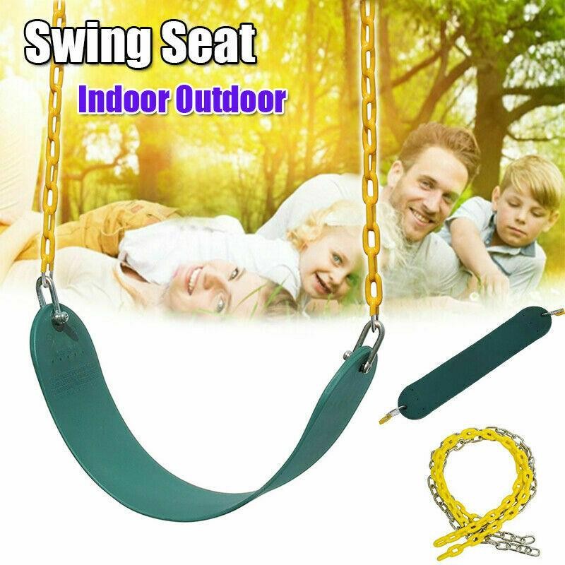 Swing Seat Playground Outdoor Swingset Accessories Hanger Kids Child Belt Green