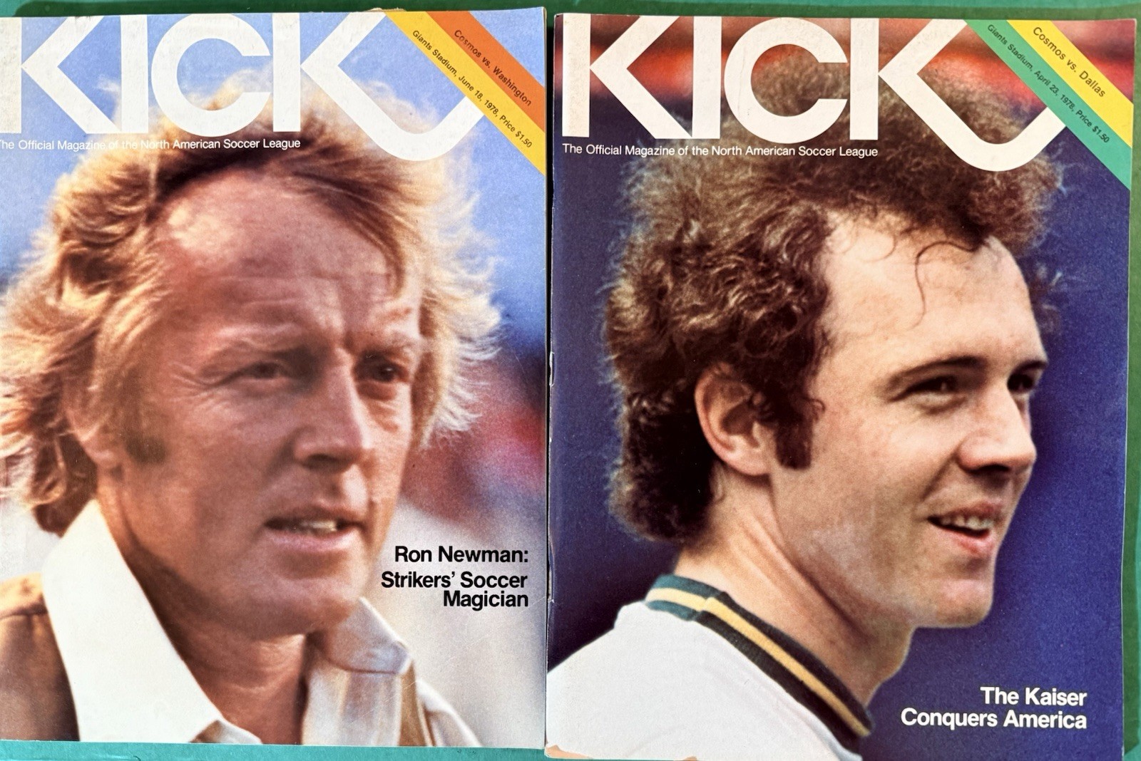 (2) 1978 Cosmos Programs - 4/23 vs. Dallas (W 3-1) & 6/18 vs. Washington (W 6-1)