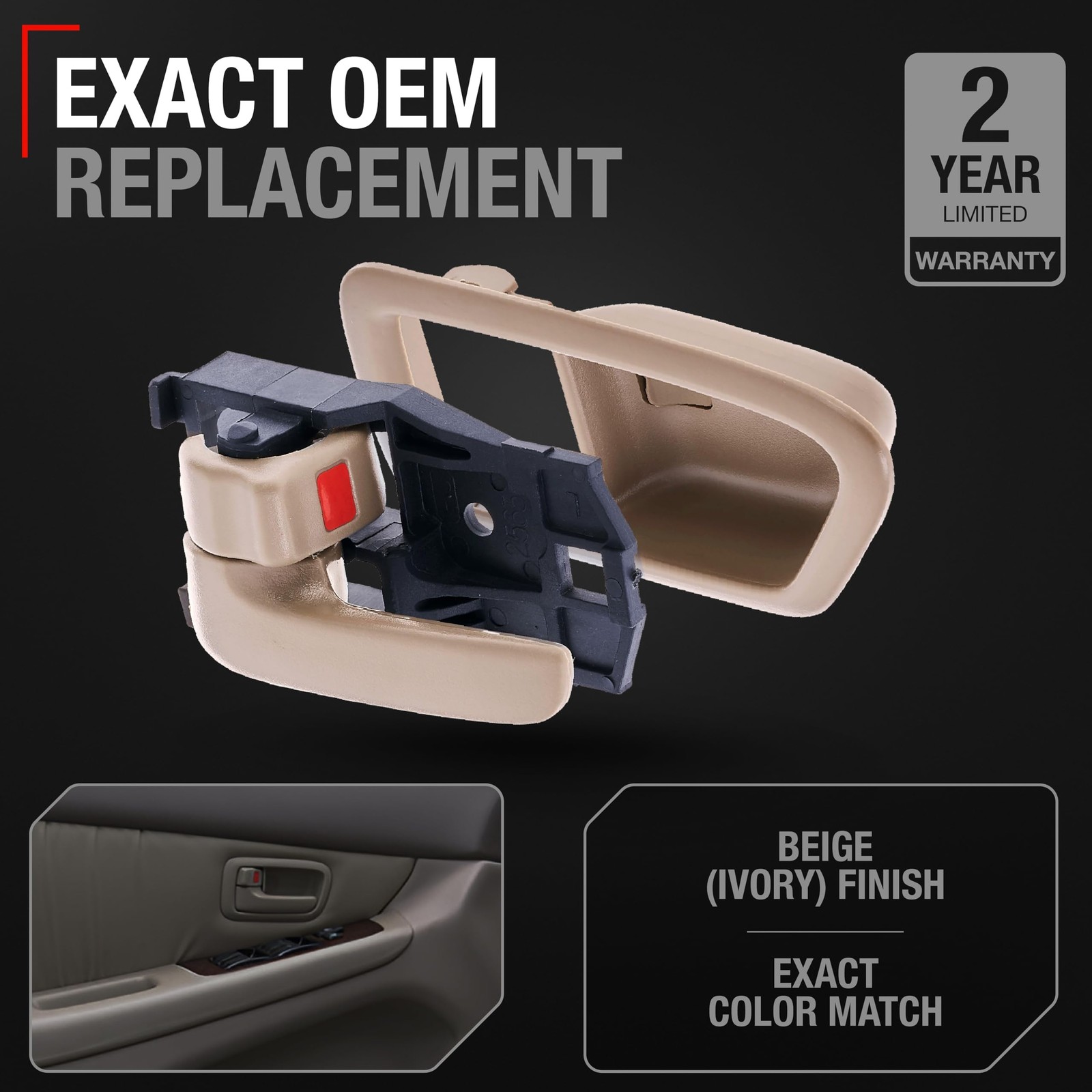 Interior Door Handle, Driver Side for Toyota Camry - Front or Rear Driver Sid...