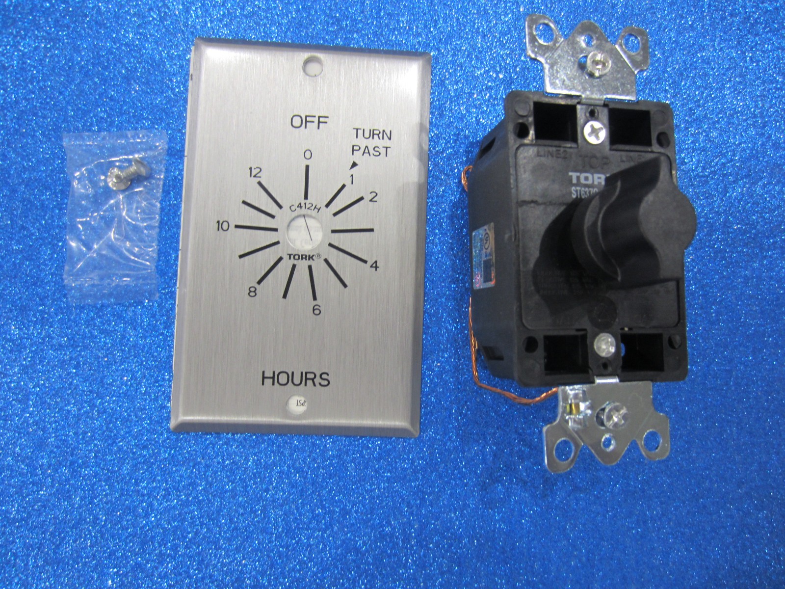 TORK C412H Spring-Wound in-Wall Twist Timer--12 HOUR TIMER