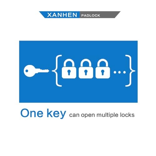 Lock Outdoor Padlocks, Key Lock, Padlocks with Same Key - 60 PACK BLACK