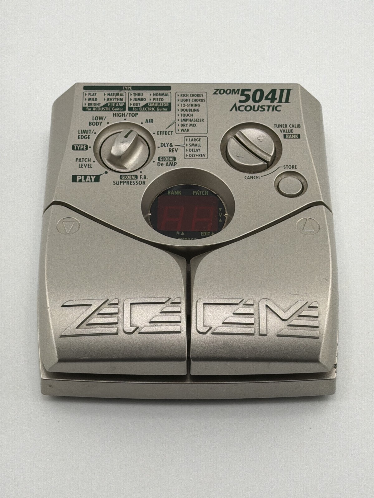 Zoom 504II Acoustic Digital Multi-Effects Processor Pedal Acoustic Guitar Good