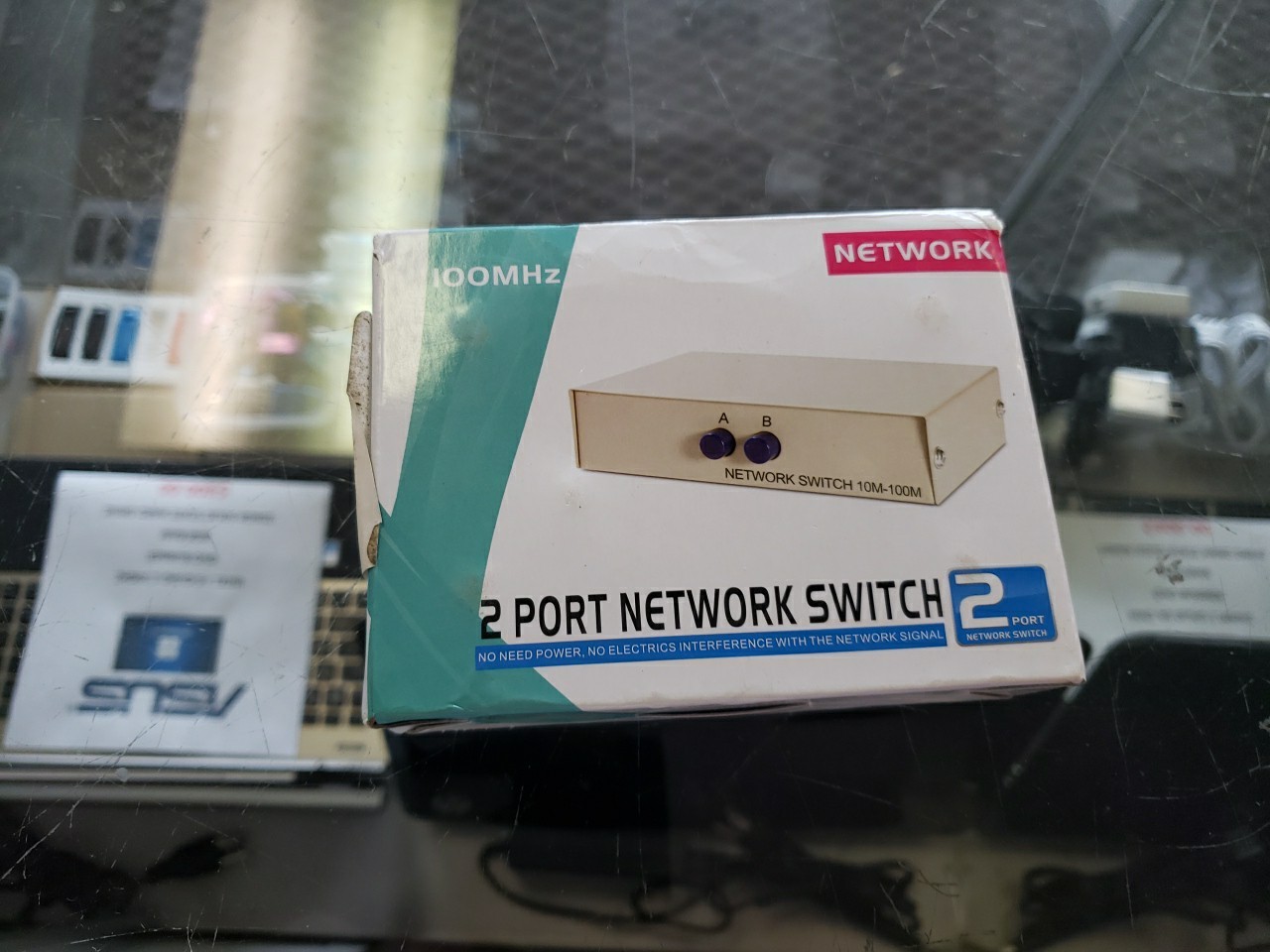 new RJ45 Network Switch 2x Splitter Selector free ship