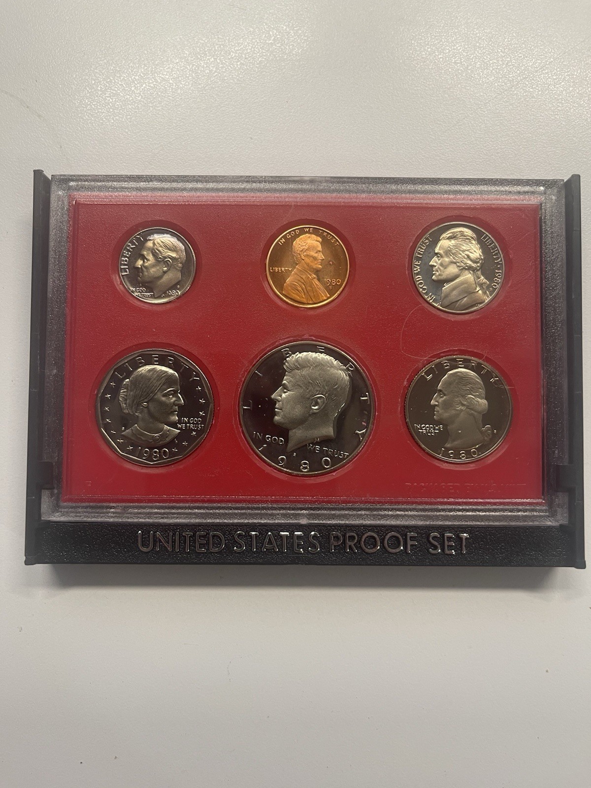 1980 United States Proof Set Original Case, San Francisco Proof 50C