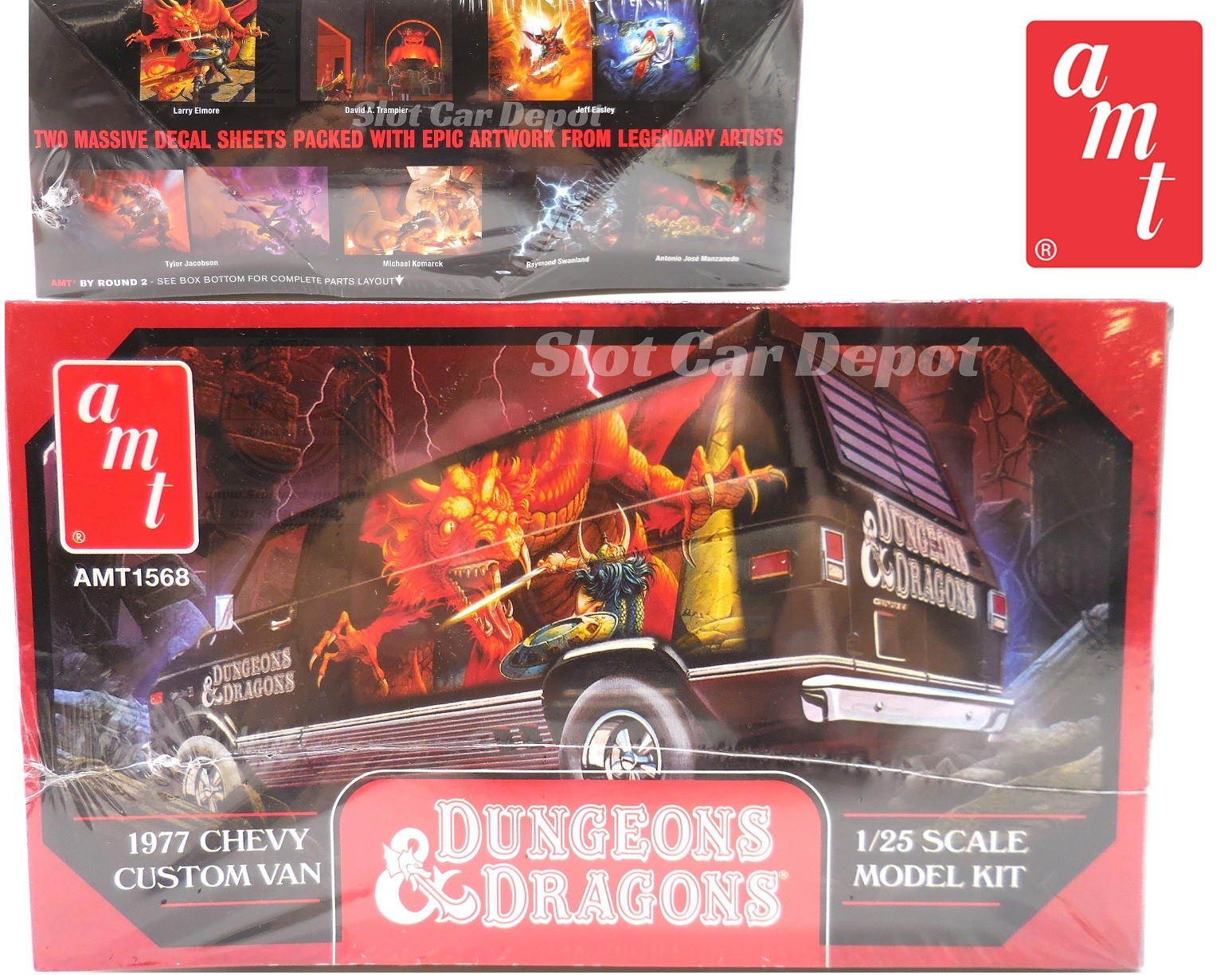 AMT 1:25 Scale Model 1977 Chevy Custom Van Dungeons & Dragons AMT1568
