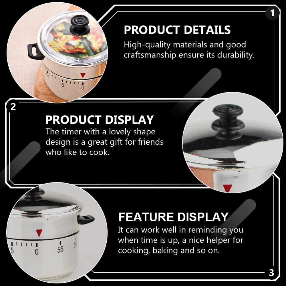 Mechanical Timer Cute Kitchen Timers Cooking Wind up Student Child