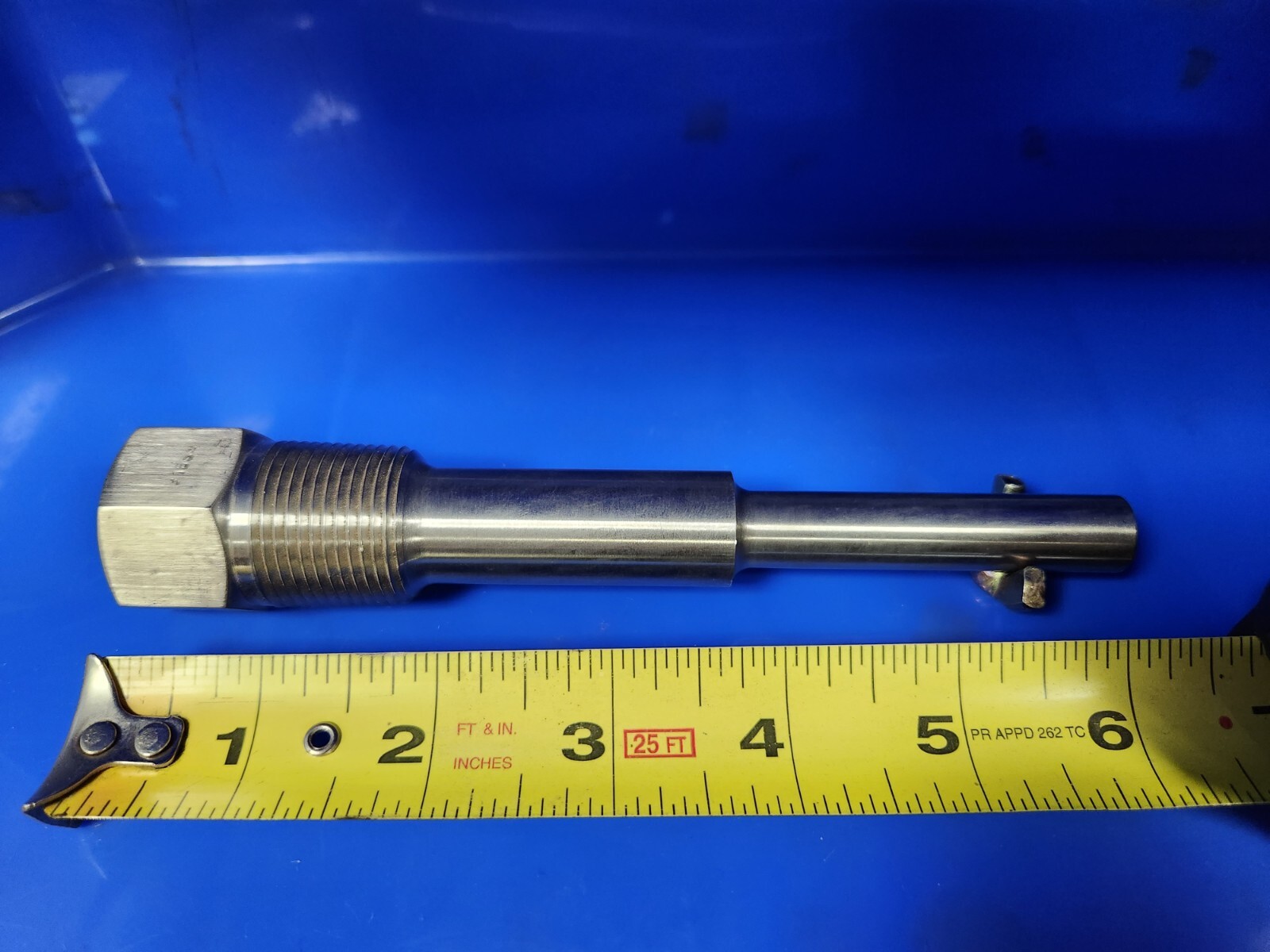 316 SS Thermowell 3/4" NPT 6" OAL4.5" Insertion Length Tapered Stem Pipe Fitting