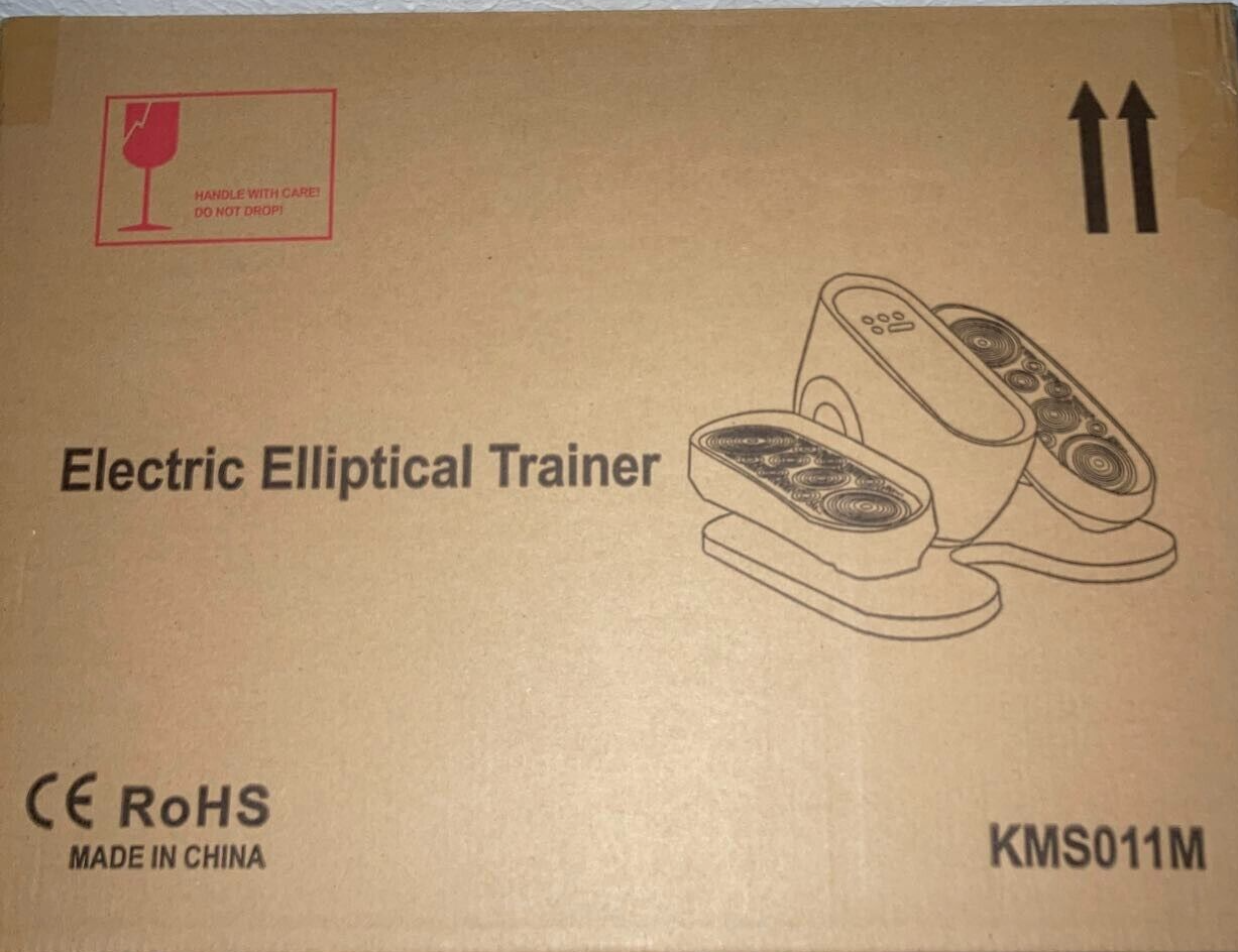 Under Desk Elliptical Machine, Electric Ellipse Leg Exerciser While Sitting for