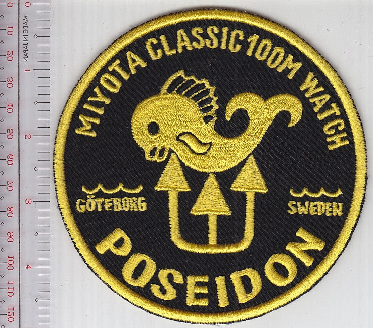 SCUBA Sweden Poseidon Miyota Classic 100m Watch Goteborg NO TARIFF