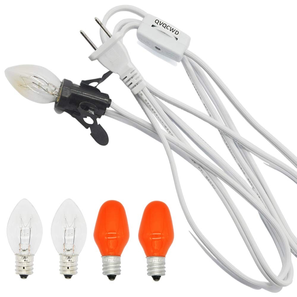 Clip In Night Light Cord With Light Bulbspumpkin Light Socketlamp Cord For Chris