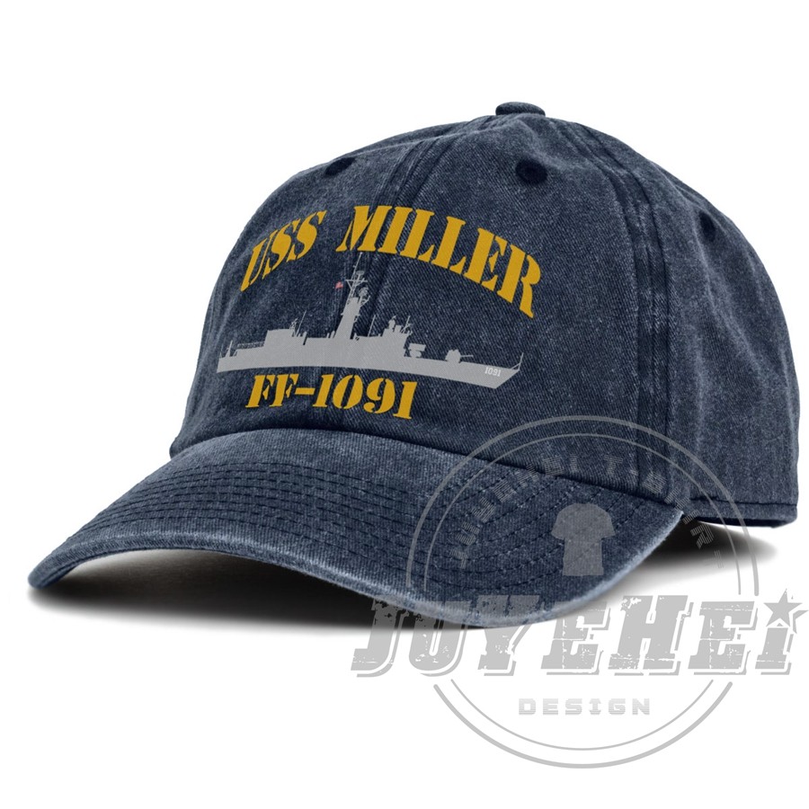 USS-Miller FF-1091 Veteran Baseball Cap Unisex Dad Cap Adjustable